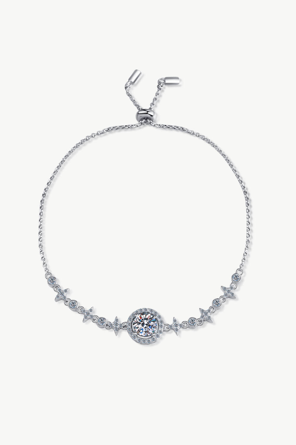 Muéstrale el camino Moissanite Pulsera