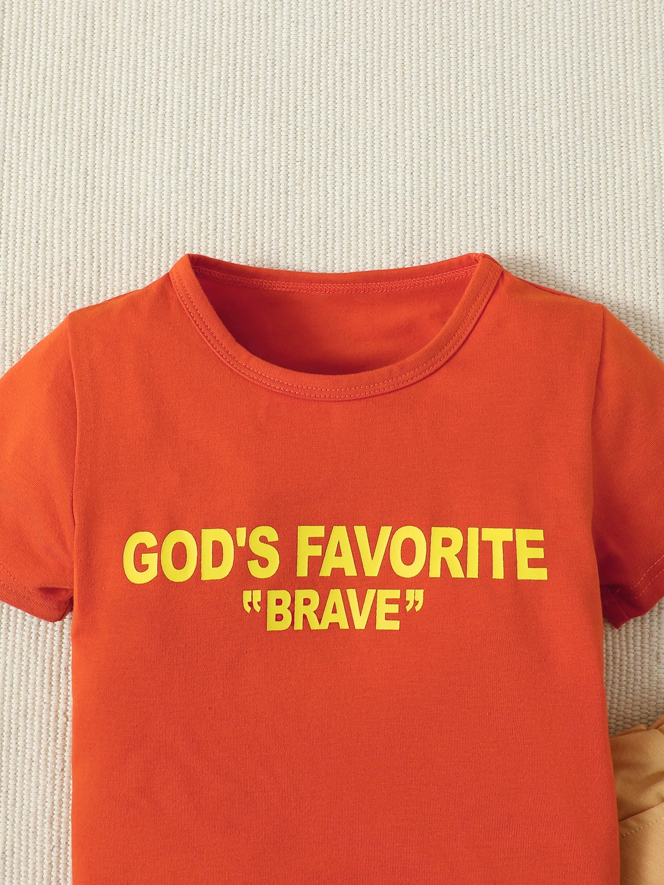 Conjunto de pantalón corto y camiseta con estampado de GOD'S FAVORITE BRAVE