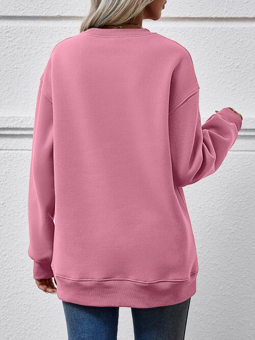 MERRY CHRISTMAS Graphic Long Sleeve Sweatshirt