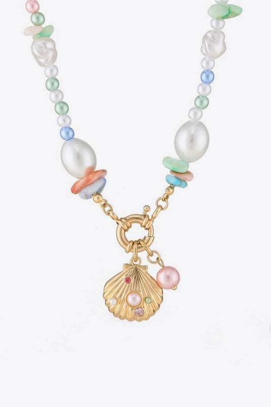 Colorful Synthetic Pearl Necklace