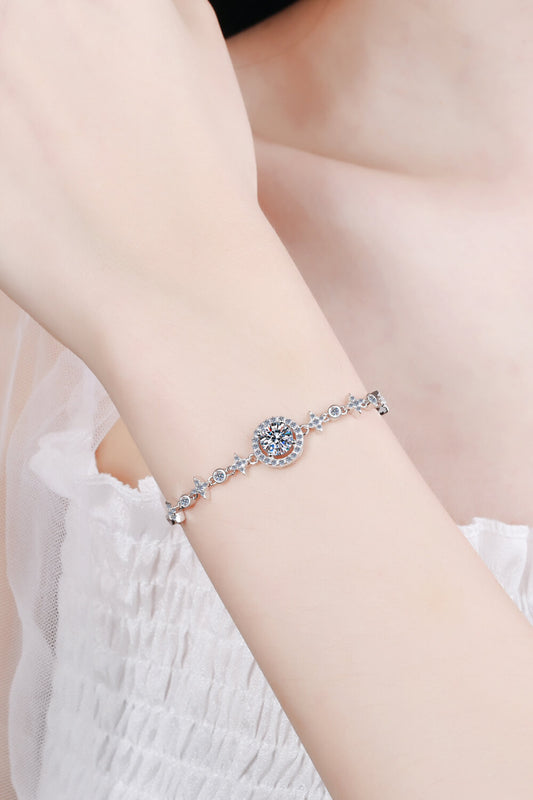 Muéstrale el camino Moissanite Pulsera